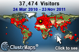 Locations of visitors to this page